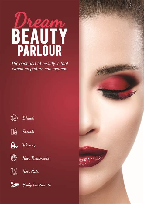 Advertising makeup artist poster